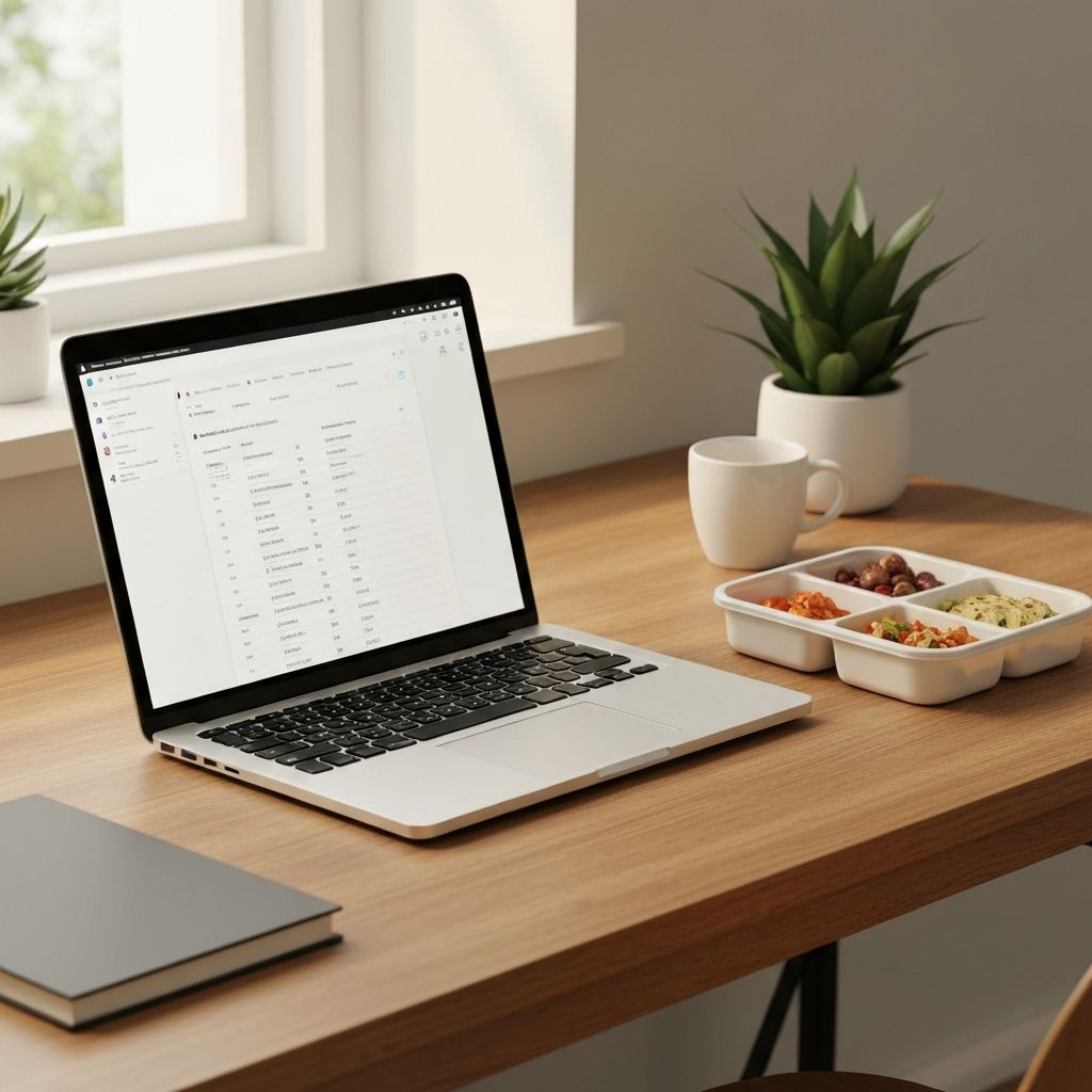 Balans tussen werk en maaltijdtijd